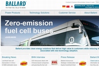 豊田通商は、燃料電池を開発・製造するカナダのバラード・パワー・システムズと日本国内市場での販売契約を締結した。写真は、バラード社のWebサイト。