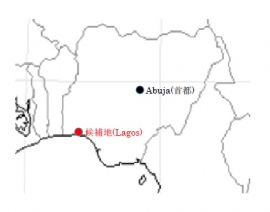 丸紅が新設のための調査に協力するガス焚複合火力発電所の候補地を示す図。（丸紅の発表資料より）
