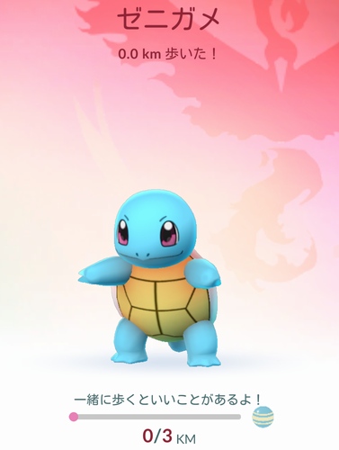 相棒ポケモンは、一緒に歩くことでボーナスのアメがもらえる。必要な距離はポケモンの種類によって異なるようだ。