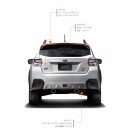 「SUBARU XV HYBRID」をベースとした特別仕様車「SUBARU XV HYBRID tS」（写真提供：富士重工業）