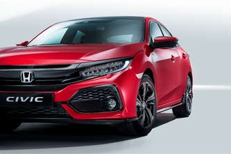 ホンダがパリモーターショーで公開した「シビック」シリーズの5ドアモデル、新型「シビック ハッチバック」（写真提供：ホンダ）