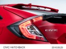 ホンダがパリモーターショーで公開した「シビック」シリーズの5ドアモデル、新型「シビック ハッチバック」（写真提供：ホンダ）