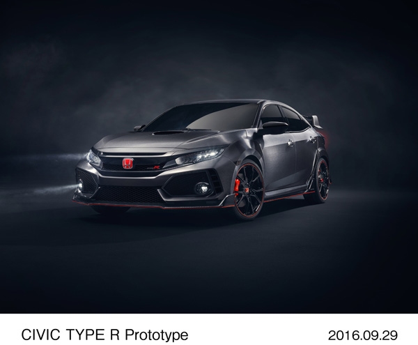 ホンダがパリモーターショーで公開した新型「シビック TYPE R」プロトタイプモデル（写真提供：ホンダ）
