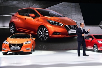 日産自動車は、2016年パリモーターショーで5代目となる新型「マイクラ」を世界初公開した。（写真提供：日産自動車）