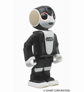 シャープは、ロボット型電話「ロボホン」の法人導入を本格的に開始すると発表した。写真は、ロボホン。(写真提供:シャープ) シャープは、ロボット型電話「ロボホン」の法人導入を本格的に開始すると発表した。写真は、ロボホン。(写真提供:シャープ)