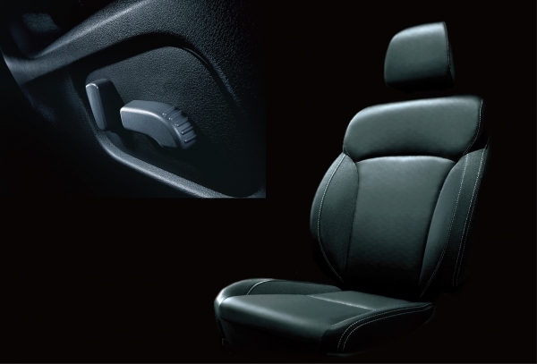 富士重工業が12月12に発売する「レヴォーグ」の特別仕様車「1.6GT EyeSight Smart Edition」の特別装備、運転席8ウェイパワーシート。（写真提供：富士重工業）