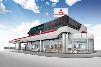 三菱自動車が全国で展開していく次世代店舗「電動 DRIVE STATION」のイメージ。（写真提供：三菱自動車）