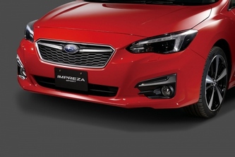 富士重工業が10月25日に発売する新型「インプレッサ」のフロントマスク。（写真提供：富士重工業）