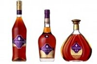 左から、クルボアジェ V.S.O.P ルージュ、V.S.O.P、X.O（サントリースピリッツの発表資料より） 