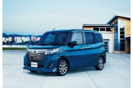 ルーミー カスタムG-T (レーザーブルークリスタルシャイン、オプション装着車)（トヨタ自動車の発表資料より）