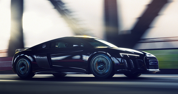 「The Audi R8 Star of Lucis」（スクウェア・エニックスの発表資料より） 