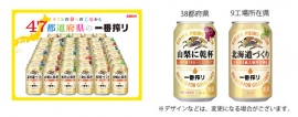 「47都道府県の一番搾り」（キリンビールの発表資料より） 