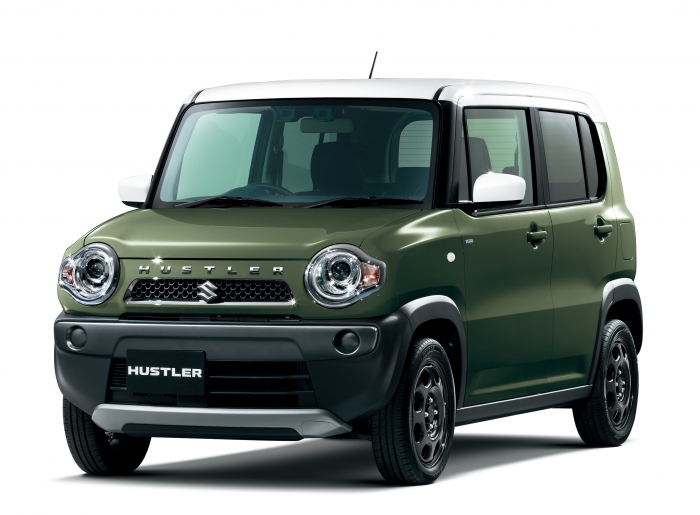 ハスラー Fリミテッド クールカーキパールメタリック ホワイト2トーンルーフ（スズキの発表資料より） 