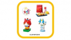 ハッピーセット「妖怪ウォッチ」のイメージ、おもちゃの例（写真：日本マクドナルド発表資料より）