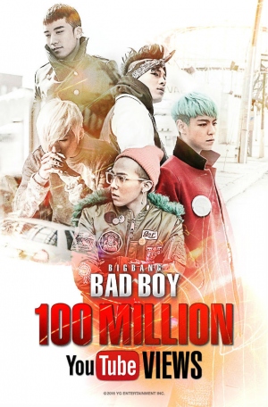 BIGBANG、『BAD BOY』PVがYouTube再生回数1億回を突破