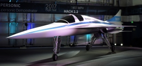 公開された試作機「XB-1」（画像：Boom Technologyの発表資料より）