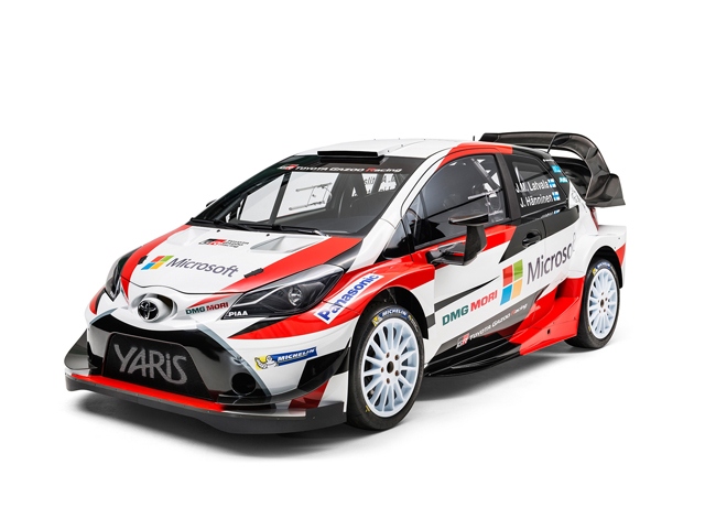 トップカテゴリーへの参戦をF1からWRCに切り替え、勝ちにいくTOYOTA GAZOO Racing。写真はトヨタが公開したWRマシーン「ヤリスWRC」
