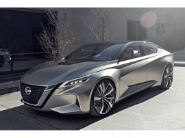 「ニッサン・インテリジェント・ドライビング」を具現化するコンセプトカー「Vmotion 2.0」。自動運転「ProPILOT」を高度化して搭載する 「ニッサン・インテリジェント・ドライビング」を具現化するコンセプトカー「Vmotion 2.0」。自動運転「ProPILOT」を高度化して搭載する