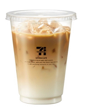 新商品のアイスカフェラテ（写真：セブン‐イレブン発表資料より）