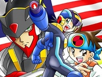メイルちゃんのパジャマ姿までグッズ化!イーカプコン限定ロックマンエグゼ15周年おやすみバスタオルとモバイルスタンドの受注スタート!