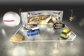 出展ブースイメージ（本田技研工業の発表資料より） 