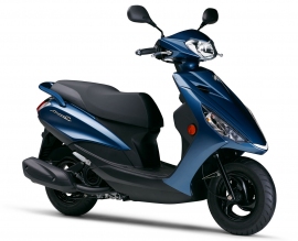 「アクシスＺ LTS125（グレーイッシュブルーメタリック8（ブルー））」（ヤマハ発動機の発表資料より） 