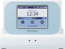 モバイルWi-Fi ルーター「Wi-Fi STATION N-01J」（NTTドコモ発表資料より）