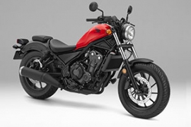 「レブル500 ヴィクトリーレッド」（ホンダ発表資料より）
