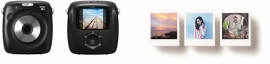 インスタントカメラ「instax SQUARE SQ10」と写真サンプル（富士フイルム発表資料より）