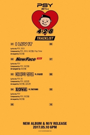 PSY（サイ）の8枚目のフルアルバム「4X2=8」にBIGBANGのSOLと女優のイ・ソンギョンがフィーチャリングで参加して注目を集めている。写真：YGエンターテインメント