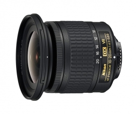 超広角ズームレンズ「AF-P DX NIKKOR 10-20mm f/4.5-5.6G VR」(ニコンイメージングジャパン発表資料より) 超広角ズームレンズ「AF-P DX NIKKOR 10-20mm f/4.5-5.6G VR」(ニコンイメージングジャパン発表資料より)