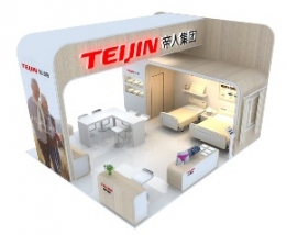 出展ブースのイメージ(帝人フロンティアの発表資料より) 出展ブースのイメージ(帝人フロンティアの発表資料より)