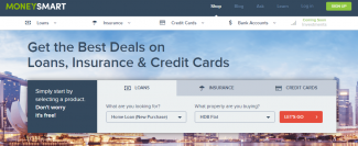 moneysmart.sgのホームページ(moneysmart.sgより)