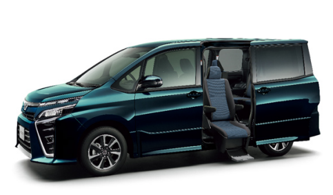 サイドリフトアップチルトシート装着車。（画像：トヨタ自動車発表資料より）