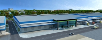 新工場の完成イメージ図（写真: 川崎重工業の発表資料より）