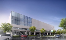 建造されるアリーナの完成予想イメージ図。（画像：ぴあ発表資料より）