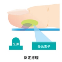 AGEsを光で感知（写真: シャープライフサイエンスの発表資料より）