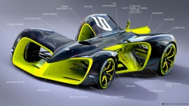 「ロボカー」(写真: Roboraceの発表資料より)