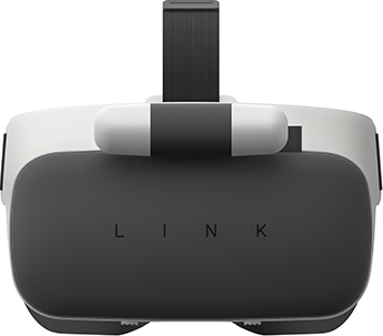 ヘッドマウントディスプレー「LINK」(写真: ソフトバンクの発表資料より)