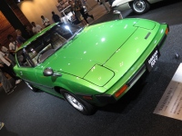 8月4日から千葉・幕張メッセで開催された「Automobile Council 2017」のマツダブースで展示されたロータリーエンジンの沿革の一貫展示「初代RX-7」