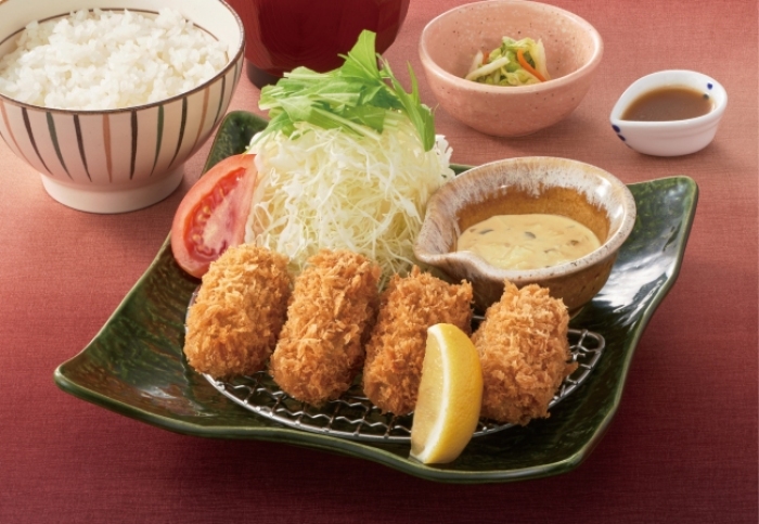 広島産かきフライ定食（4個盛、写真: 大戸屋の発表資料より）
