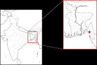 マタバリ地区の位置（写真: 住友商事、東芝、IHIの発表資料より）