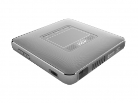 「ミニプロジェクター M-i1」(写真:キヤノンマーケティングジャパン株式会社発表資料より) 「ミニプロジェクター M-i1」(写真:キヤノンマーケティングジャパン株式会社発表資料より)