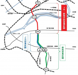 なにわ筋線概要（画像：大阪市資料より）