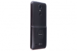 裏面から超音波を発する「LG K7i」(写真: LGの発表資料より)