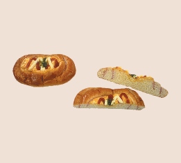 「手巻きロースハムのエッグパン」