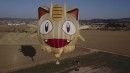 ニャース気球。(画像: 佐賀県の発表資料より) ニャース気球。(画像: 佐賀県の発表資料より)