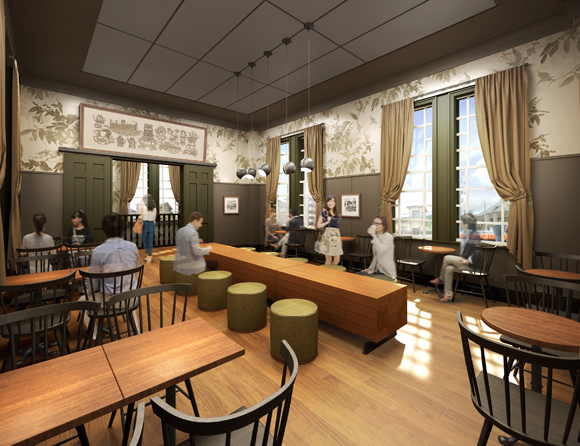 「２F客席」のイメージ。（写真：スターバックスコーヒージャパン発表資料より）