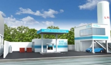 小型パッケージユニットを用いたキッソ長坂工場水素ステーションのイメージ（画像: キッソの発表資料より）