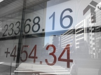 日経平均の前引けは２万３３６８円１６銭（４５４円３４銭高）、ＴＯＰＩＸは１８４３．３１ポイント（２５．７１ポイント高）、出来高概算（東証１部）１０億８３２７万株。